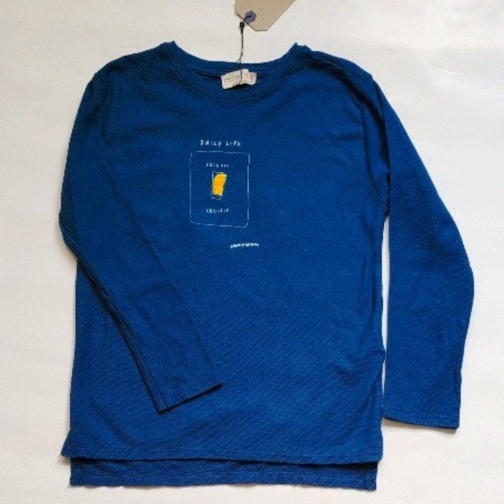 ZARA BOYS LONG SLEEVE TEE SIZE 7 NWT